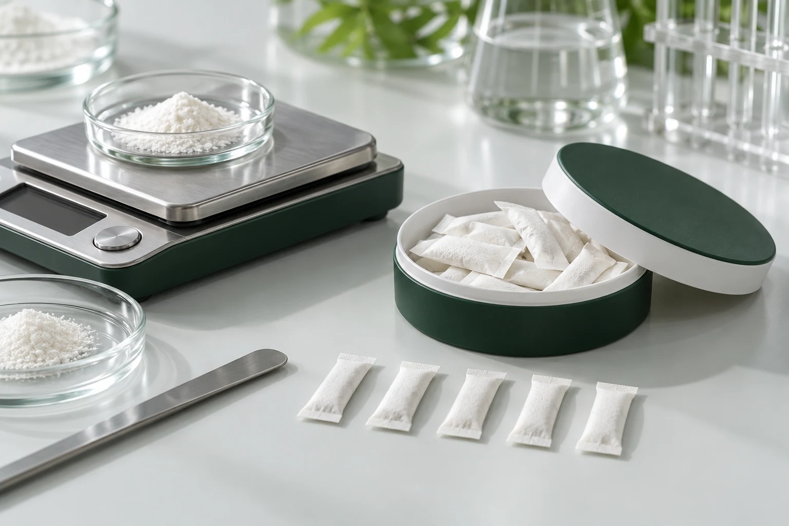 Powder load, taste, moisture and the intended route of use determine whether a concept can become a workable pouch.