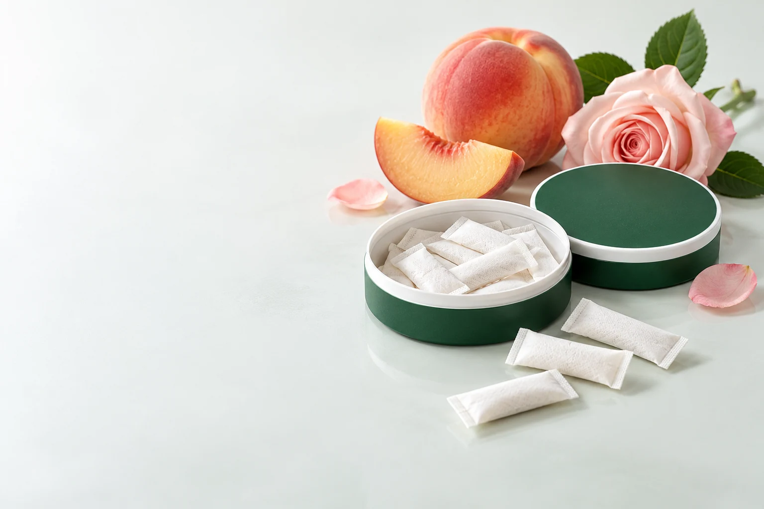 Beauty & collagen pouches. Oral pouch packaging and development concept view 1