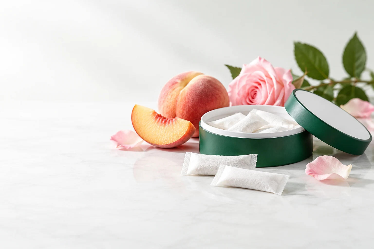 Beauty & collagen pouches. Oral pouch packaging and development concept view 3