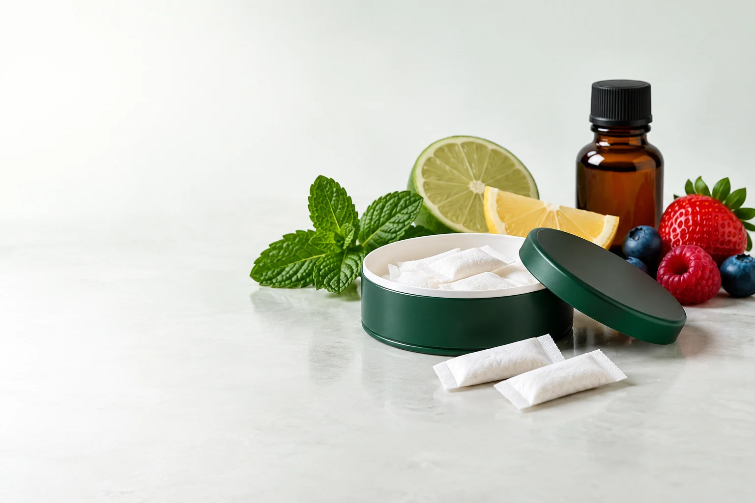 Find your flavor direction. Oral pouch packaging and development concept view 3