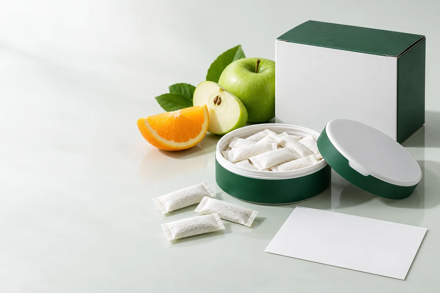 Daily multivitamin pouches. Oral pouch packaging and development concept view 5