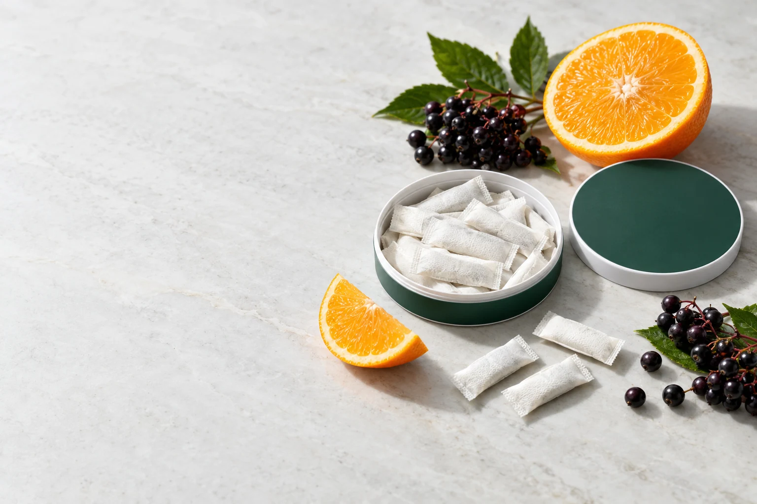 Immune support pouches. Oral pouch packaging and development concept view 4