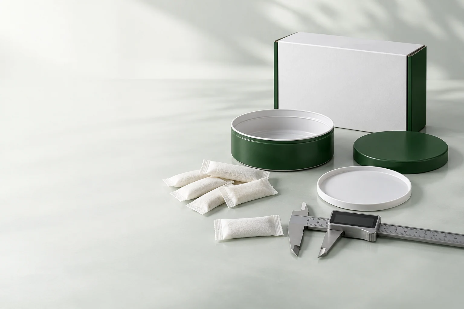 Choose your can format. Oral pouch packaging and development concept view 3
