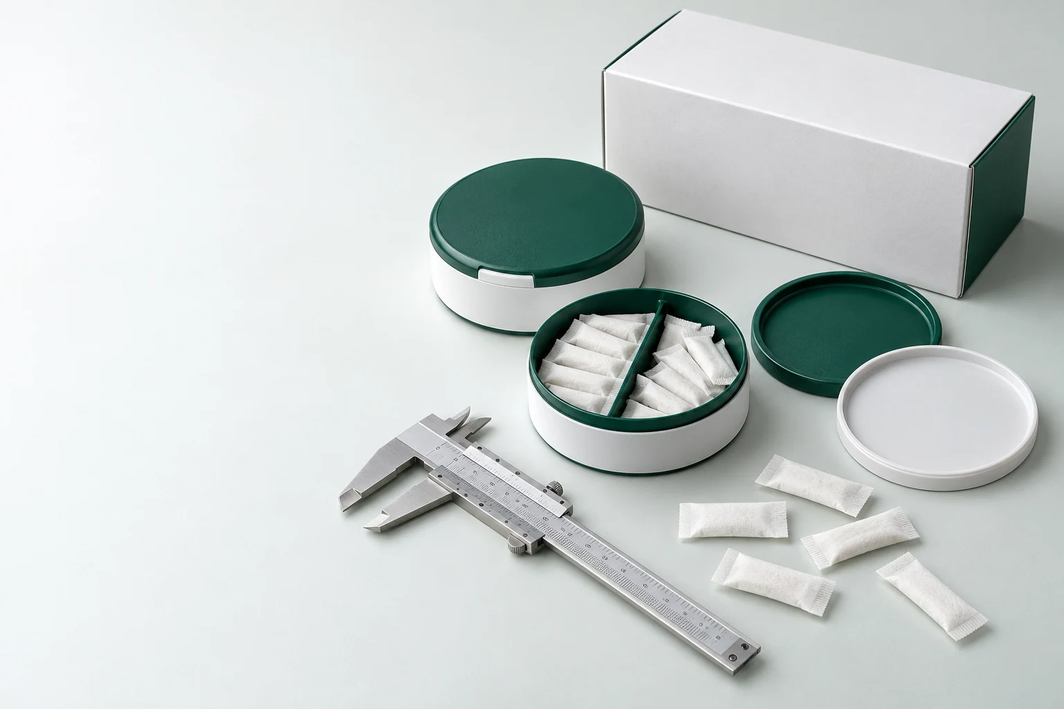 Choose your can format. Oral pouch packaging and development concept view 6
