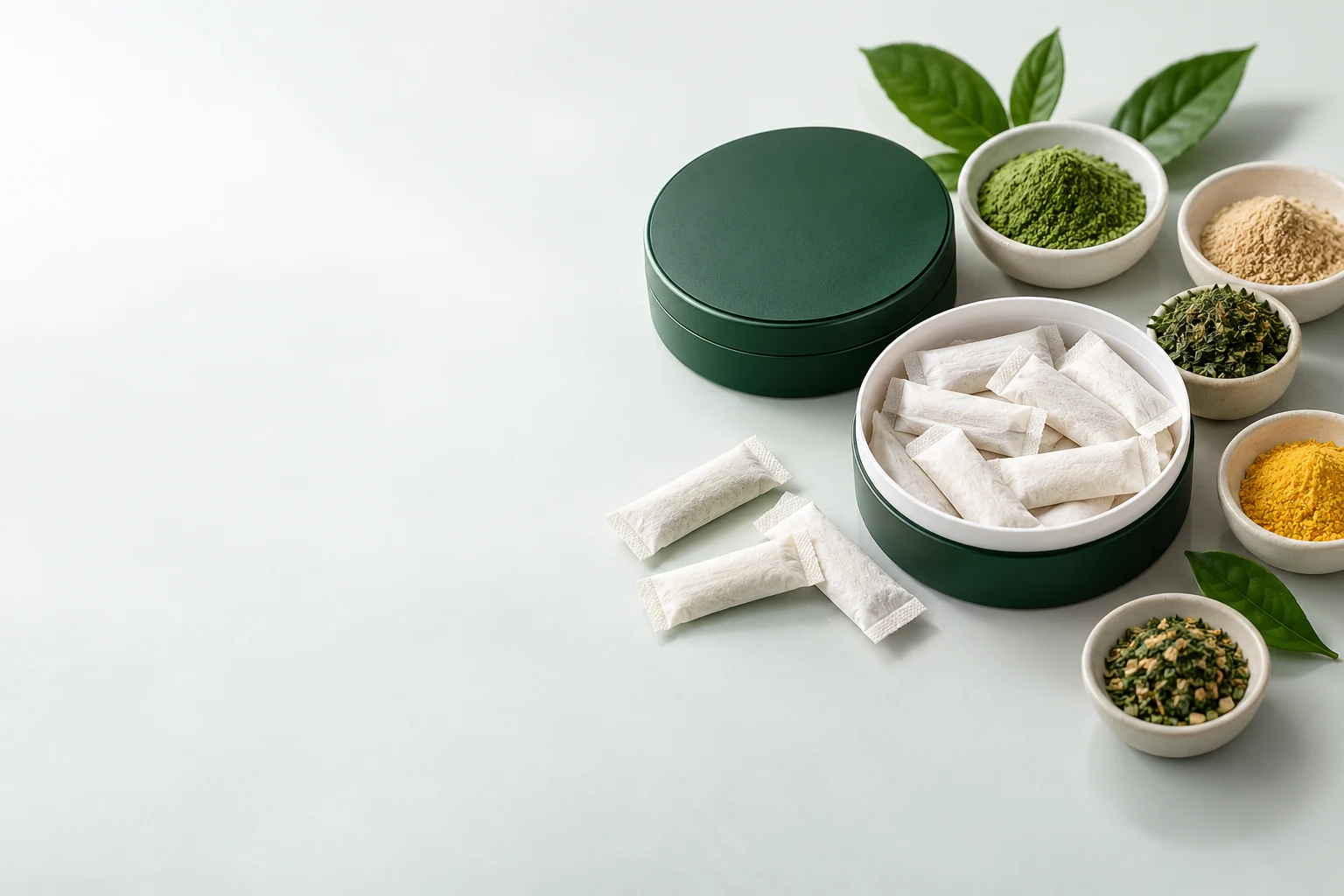 Find your formulation direction. Oral pouch packaging and development concept view 1