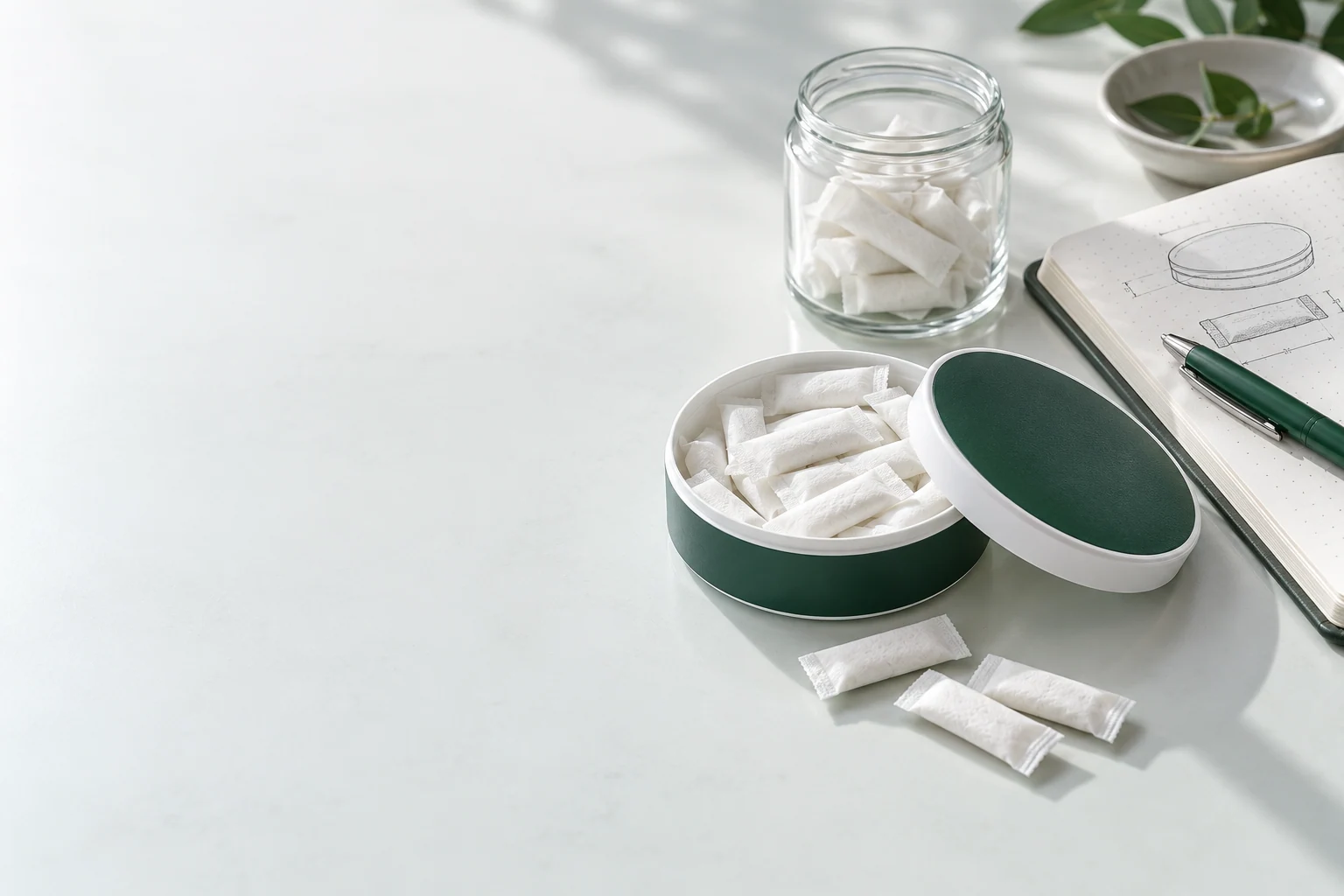 Nutritional pouch technical guides. Oral pouch packaging and development concept view 6