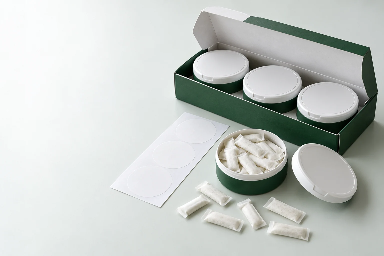 Request a development sample. Oral pouch packaging and development concept view 5
