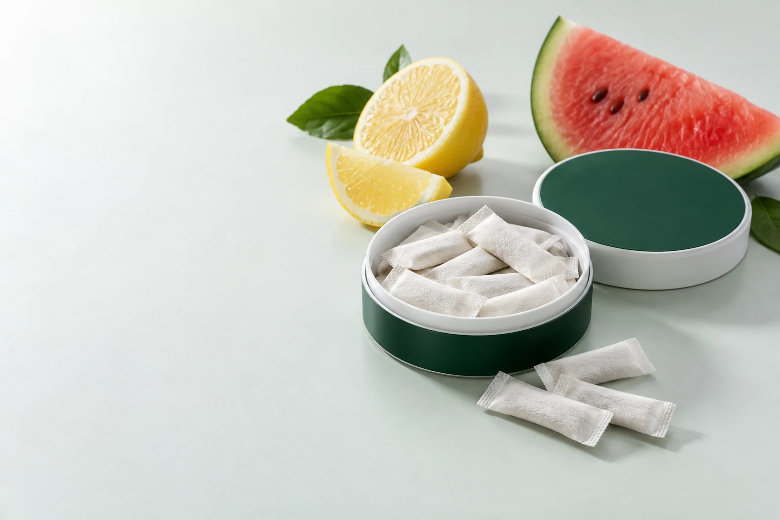 Sports nutrition pouches. Oral pouch packaging and development concept view 1