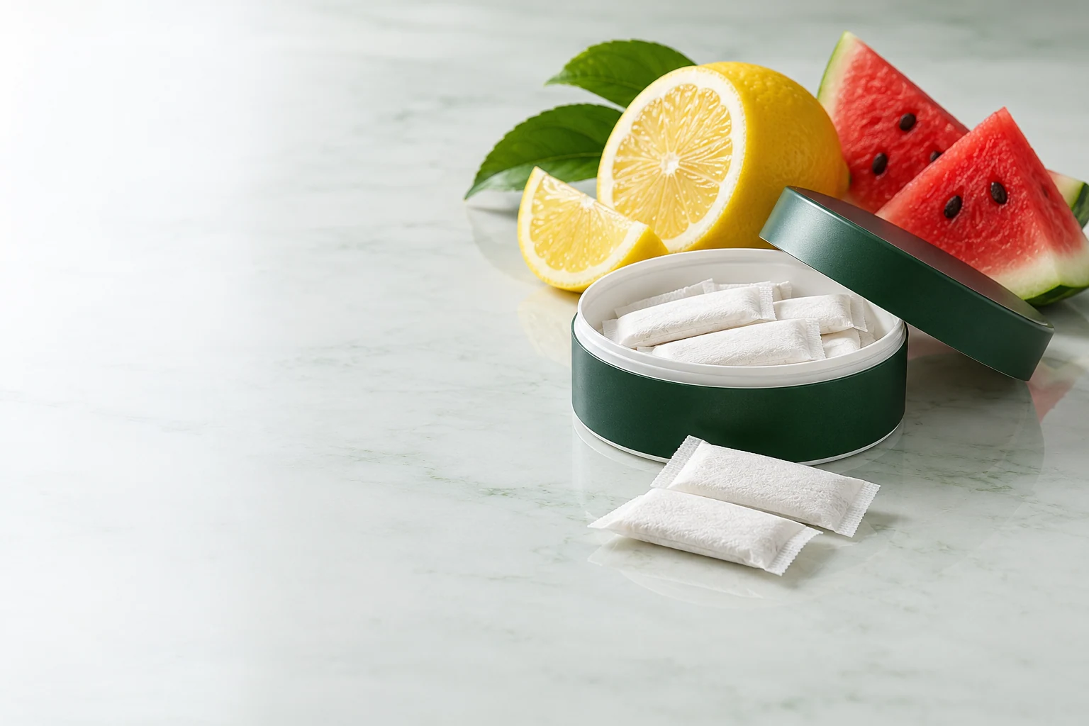 Sports nutrition pouches. Oral pouch packaging and development concept view 3