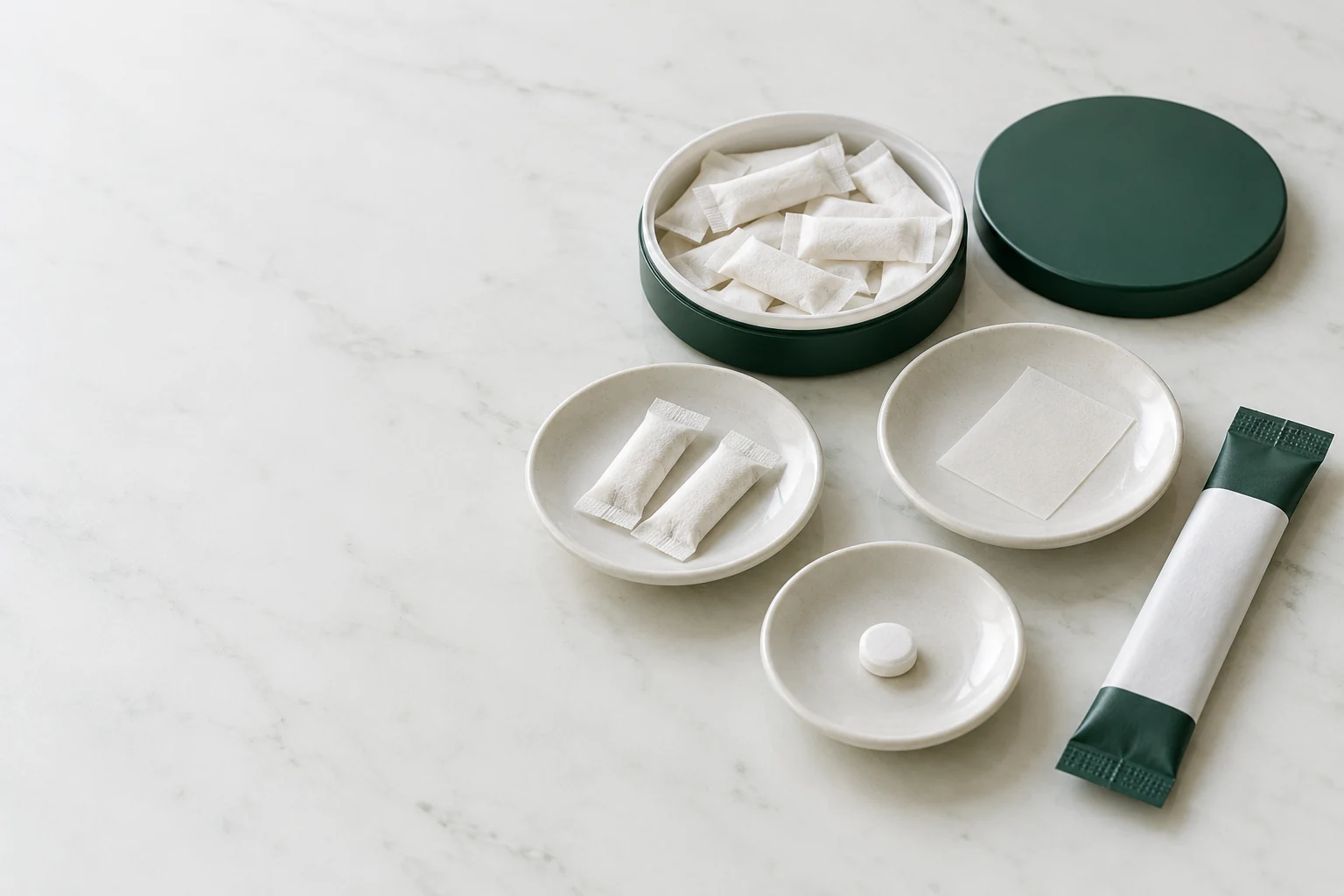 Choose the format carefully. Oral pouch packaging and development concept view 4