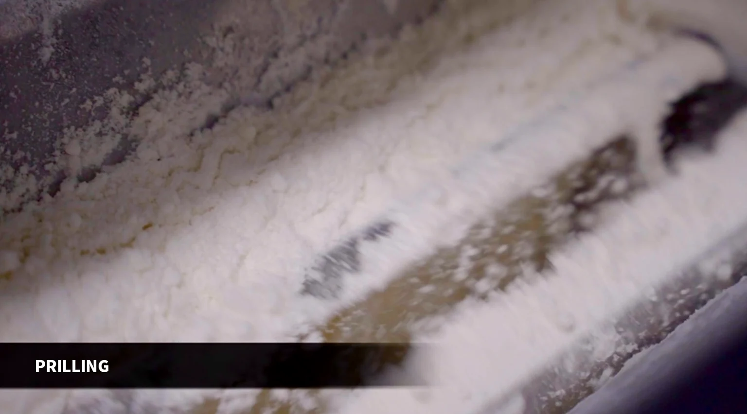 Powder processing in supplied process material